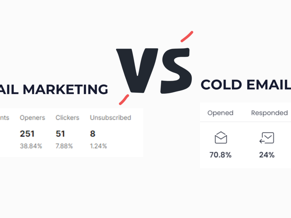 Email Marketing Vs Cold Email - What’s the difference comparison Image