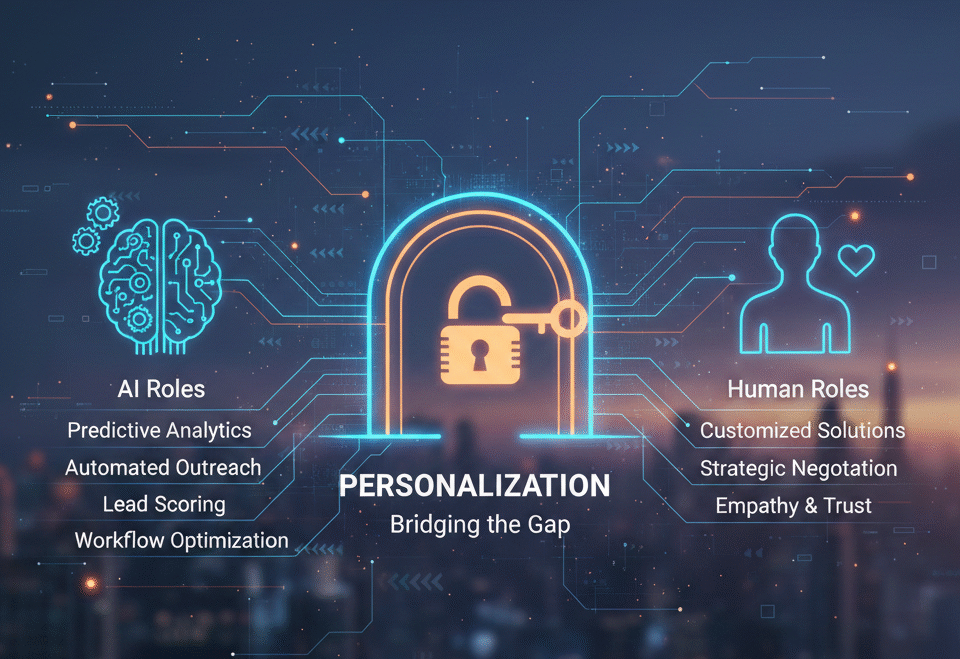 AI vs human roles in B2B sales automation 2026
