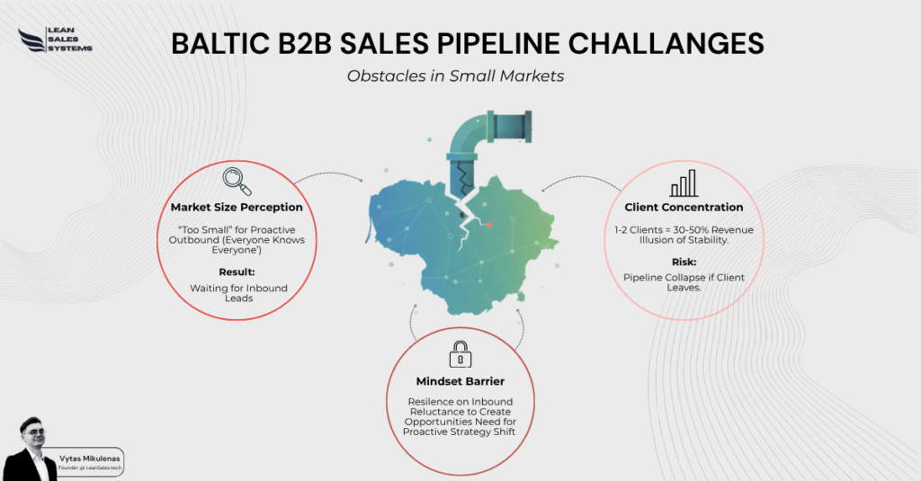 Challenges of building a predictable B2B sales pipeline in small markets