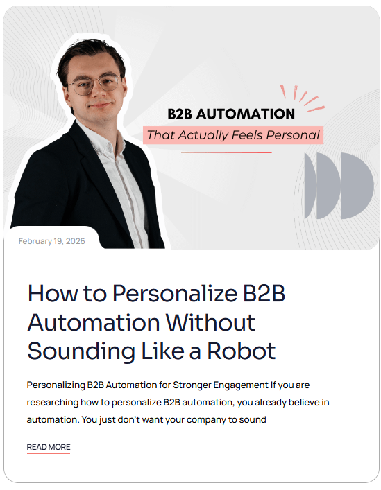 B2B Automation Personalization